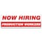 Signmission Now Hiring Production Workers Banner Apply Inside Accepting Application Single Sided B-72-30293 - alternate 1